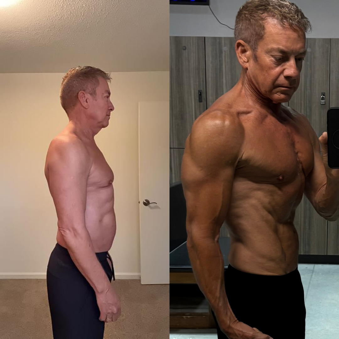 Paul got to 10% bodyfat transformation